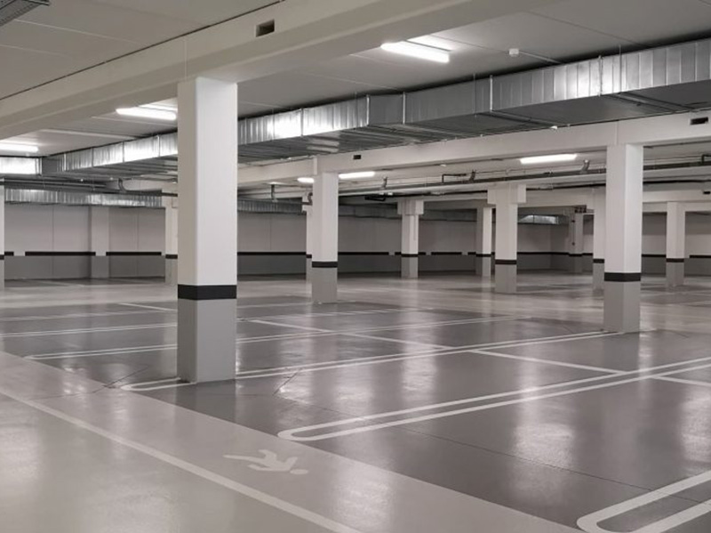 underground parkade cleaning